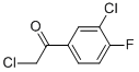 Ethanone, 2-chloro-1-(3-chloro-4-fluorophenyl)-(9ci)Structure,203251-37-0Structure Ethanone, 2-chloro-1-(3-chloro-4-fluorophenyl)-(9ci) Structure,203251-37-0Structure
