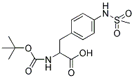 NN-[(1,1-二甲基乙氧基)羰基]-4-[(甲基磺?；?氨基]-L-苯基丙氨酸結(jié)構(gòu)式_204856-74-6結(jié)構(gòu)式