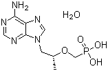 9-[(R)-2-(Phosphonomethoxy)propyl]adenine monohydrate Structure,206184-49-8Structure