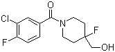 N-(3-氯-4-氟苯甲?；?-4-氟-4-n-(3-氯-4-氟苯甲?；?-4-氟-4-羥基甲基哌啶結構式_208111-36-8結構式