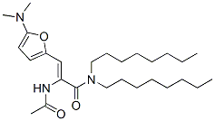 2-(乙?；被?-3-[5-(二甲基氨基)-2-呋喃]-N,N-二辛基-2-丙酰胺結(jié)構(gòu)式_209596-72-5結(jié)構(gòu)式