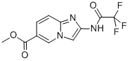 2-(2,2,2-三氟-乙?；被?-咪唑并[1,2-a]吡啶-6-羧酸甲酯結(jié)構(gòu)式_209971-50-6結(jié)構(gòu)式