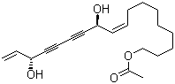 1-Acetoxy-9,17-octadecadiene-12,14-diyne-11,16-diol Structure,213905-35-2Structure