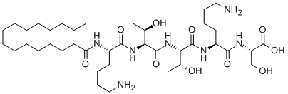 Palmitoyl Pentapeptide PAL-Lys-Thr-Thr-Lys-Ser Structure,214047-00-4Structure