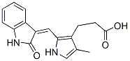 2-[(1,2-Dihydro-2-oxo-3H-indol-3-ylidene)methyl]-4-methyl-1H-pyrrole-3-propanoic acid Structure,215543-92-3Structure