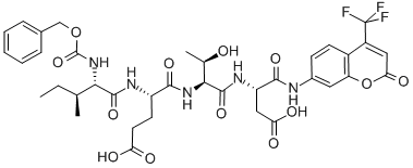 Z-異亮氨酰-谷氨酰-蘇氨酰-天冬氨酸-AFC結(jié)構(gòu)式_219138-02-0結(jié)構(gòu)式