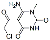 6-氨基-5-(氯乙?；?-1-甲基嘧啶-2,4(1h,3h)-二酮結(jié)構(gòu)式_22365-19-1結(jié)構(gòu)式