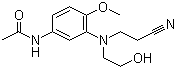 3-(N-氰乙基-N-羥乙基)氨基-4-甲氧基乙酰苯胺結(jié)構(gòu)式_22588-78-9結(jié)構(gòu)式