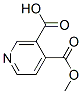 4-(Methoxycarbonyl)nicotinic acid Structure,24202-74-2Structure