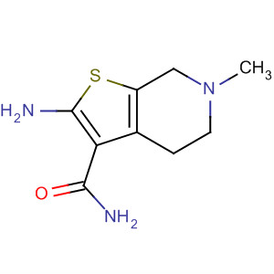 2-氨基-6-甲基-4,5,6,7-四氫噻吩并[2,3-c]吡啶-3-羧酰胺結(jié)構(gòu)式_24248-69-9結(jié)構(gòu)式