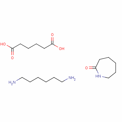 Hexanedioic acid, polymer with hexahydro-2h-azepin-2-one and 1,6-hexanediamineStructure,24993-04-2Structure Hexanedioic acid, polymer with hexahydro-2h-azepin-2-one and 1,6-hexanediamine Structure,24993-04-2Structure