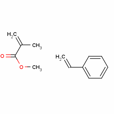 2-Propenoic acid, 2-methyl-, methyl ester, polymer with ethenylbenzeneStructure,25034-86-0Structure 2-Propenoic acid, 2-methyl-, methyl ester, polymer with ethenylbenzene Structure,25034-86-0Structure