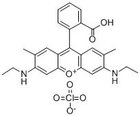 Xanthylium, 9-(2-carboxyphenyl)-3,6-bis(ethylamino)-2,7-dimethyl-, inner saltStructure,25152-49-2Structure Xanthylium, 9-(2-carboxyphenyl)-3,6-bis(ethylamino)-2,7-dimethyl-, inner salt Structure,25152-49-2Structure