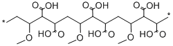Methyl vinyl ether/maleic acid copolymer Structure,25153-40-6Structure