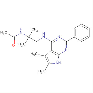 N-[2-[(5,6-二甲基-2-苯基-7h-吡咯并[2,3-d]嘧啶-4-基)氨基]-1,1-二甲基乙基]乙酰胺結(jié)構(gòu)式_251946-45-9結(jié)構(gòu)式