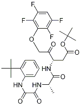 (3s)-3-[[(2s)-2-[[2-[[2-(1,1-二甲基乙基)苯基]氨基]-2-氧代乙?；鵠氨基]-1-氧代丙基]氨基]-4-氧代-5-(2,3,5,6-四氟苯氧基)-戊酸 1,1-二甲基乙酯結(jié)構(gòu)式_254750-83-9結(jié)構(gòu)式
