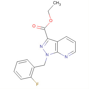 1-(2-氟芐基)-1H-吡唑并[3,4-b]吡啶-3-羧酸乙酯結(jié)構(gòu)式_256376-59-7結(jié)構(gòu)式