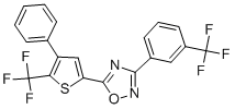 5-[4-苯基-5-(三氟甲基)-2-噻吩]-3-[3-(三氟甲基)苯基]-1,2,4-噁二唑結(jié)構(gòu)式_256414-75-2結(jié)構(gòu)式