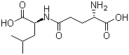 N-L-gamma-谷氨酰-L-亮氨酸結(jié)構(gòu)式_2566-39-4結(jié)構(gòu)式