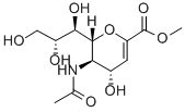 5-(乙酰氨基)-2,6-去氫-3,5-二脫氧-D-甘油-D-乳-壬-2-烯糖酸甲酯結(jié)構(gòu)式_25875-99-4結(jié)構(gòu)式