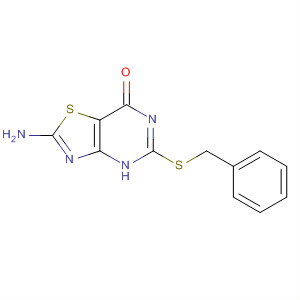 2-氨基-5-[(苯基甲基)硫代]噻唑并[4,5-d]嘧啶-7(4H)-酮結(jié)構(gòu)式_259100-47-5結(jié)構(gòu)式