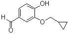 3-Cyclopropylmethoxy-4-hydroxybenzaldehyde Structure,25934-52-5Structure