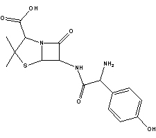 AmoxicillinStructure,26787-78-0Structure Amoxicillin Structure,26787-78-0Structure