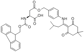 Fmoc-Asp(ODmab)-OH結(jié)構(gòu)式_269066-08-2結(jié)構(gòu)式