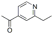 Ethanone, 1-(2-ethyl-4-pyridinyl)-(9ci)Structure,2833-47-8Structure Ethanone, 1-(2-ethyl-4-pyridinyl)-(9ci) Structure,2833-47-8Structure