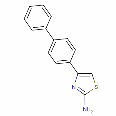 4-聯(lián)苯-4-噻唑-2-胺結(jié)構(gòu)式_2834-79-9結(jié)構(gòu)式