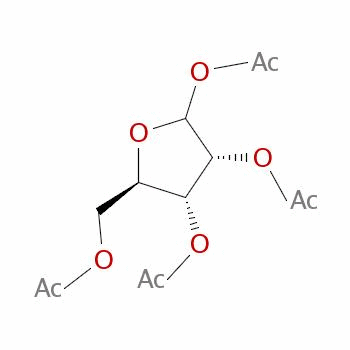 (3R,4r,5r)-5-(乙酰氧基甲基)四氫呋喃-2,3,4-三基三乙酸酯結(jié)構(gòu)式_28708-32-9結(jié)構(gòu)式