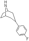3-(4-氟苯基)-8-氮雜雙環(huán)[3.2.1]辛烷結(jié)構(gòu)式_291289-52-6結(jié)構(gòu)式