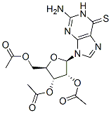 2-氨基-9-(2,3,5-三鄰乙?；?beta-d-呋喃核糖基)-6-硫代嘌呤結構式_2946-36-3結構式