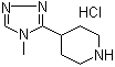 4-(4-Methyl-4h-1,2,4-triazol-3-yl)piperidine hydrochloride Structure,297171-80-3Structure