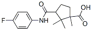 3-(4-氟苯基氨基甲酰基)-1,2,2-三甲基環(huán)戊烷羧酸結(jié)構(gòu)式_304666-33-9結(jié)構(gòu)式