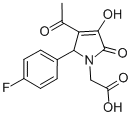 [3-乙酰基-2-(4-氟-苯基)-4-羥基-5-氧代-2,5-二氫-吡咯-1-基]-乙酸結(jié)構(gòu)式_309270-57-3結(jié)構(gòu)式