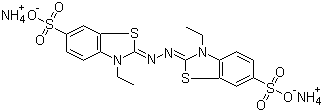 Diammonium 2,2’-azino-bis(3-ethylbenzothiazoline-6-sulfonate)Structure,30931-67-0Structure Diammonium 2,2’-azino-bis(3-ethylbenzothiazoline-6-sulfonate) Structure,30931-67-0Structure