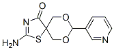 2-氨基-8-吡啶-3-基-7,9-二噁-1-硫-3-氮雜螺[4.5]-2-癸烯-4-酮結(jié)構(gòu)式_312608-26-7結(jié)構(gòu)式