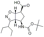 (3Ar,4r,6s,6as)-4-(tert-butoxycarbonylamino)-3-(pentan-3-yl)-4,5,6,6a-tetrahydro-3ah-cyclopenta[d]isoxazole-6-carboxylic acid Structure,316173-28-1Structure
