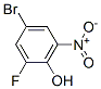 4-Bromo-2-fluoro-6-nitrophenol Structure,320-76-3Structure