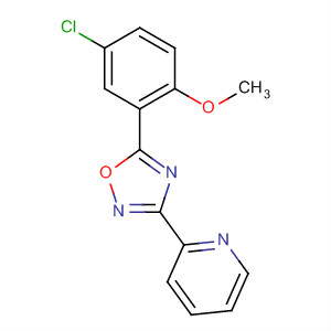 3-(吡啶-2-基)-5-(5-氯-2-甲氧基苯基)-1,2,4-噁二唑結(jié)構(gòu)式_327056-32-6結(jié)構(gòu)式