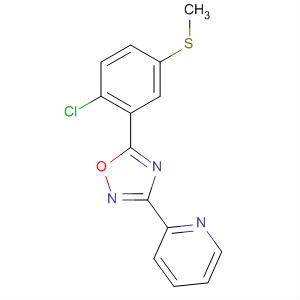 3-(吡啶-2-基)-5-(2-氯-5-甲基硫代苯基)-1,2,4-噁二唑結(jié)構(gòu)式_327056-34-8結(jié)構(gòu)式