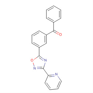 3-(吡啶-2-基)-5-(3-苯甲酰基苯基)-1,2,4-噁二唑結構式_327056-36-0結構式