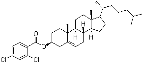 膽甾烯基 2,4-二氯苯甲酸酯結(jié)構(gòu)式_32832-01-2結(jié)構(gòu)式