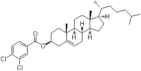 膽甾烯基 3,4-二氯苯甲酸酯結(jié)構(gòu)式_32834-71-2結(jié)構(gòu)式