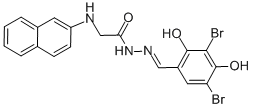 (Naphthalen-2-ylamino)-acetic acid (3,5-dibromo-2,4-dihydroxy-benzylidene)-hydrazideStructure,328541-79-3Structure (Naphthalen-2-ylamino)-acetic acid (3,5-dibromo-2,4-dihydroxy-benzylidene)-hydrazide Structure,328541-79-3Structure