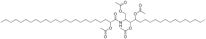 2-(2’-Hydroxytetracosanoylamino)-octadecane-1,3,4-triol tetraacetateStructure,340702-68-3Structure 2-(2’-Hydroxytetracosanoylamino)-octadecane-1,3,4-triol tetraacetate Structure,340702-68-3Structure