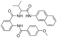 (9Ci)-2-[(4-甲氧基苯甲?；?氨基]-N-[2-甲基-1-[(2-萘氨基)羰基]丙基]-苯甲酰胺結(jié)構(gòu)式_345244-54-4結(jié)構(gòu)式
