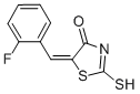 (5E)-5-(2-Fluorobenzylidene)-2-mercapto-1,3-thiazol-4(5H)-oneStructure,350-22-1Structure (5E)-5-(2-Fluorobenzylidene)-2-mercapto-1,3-thiazol-4(5H)-one Structure,350-22-1Structure