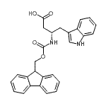 1H-Indole-3-butanoic acid, β-[[(9H-fluoren-9-ylmethoxy)carbonyl]amino]-, (βS)- Structure,353245-98-4Structure